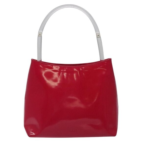 PRADA Shoulder Bag Enamel Pink Auth - Picture 11 of 15